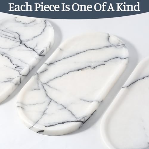 Koville Natural Marble Tray, Catchall - Image 4