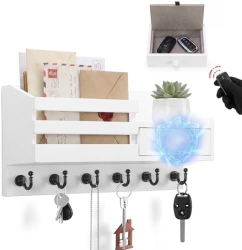 Key Holder Wall Mount with car Key Faraday Box by Unknown