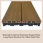 JJWOOD 2-Inch Thick Interlocking Deck Tiles, Elevated Outdoor Floor Tiles - Image 3