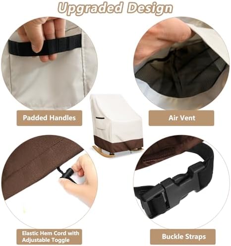 Rocking Chair Cover 600D Heavy Duty Waterproof - Image 5