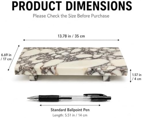 Marble Pedestal Tray Stand for Perfume, Soap & Vanity - Image 4
