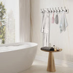 IBosins Vintage White Wall Mounted Coat Rack - Image 6