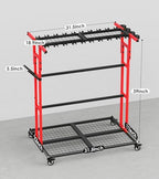 CCCEI Garage Organization with Wheels, Outdoor Gargen Yard Shed Tools Organizer - Image 7