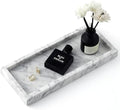 Real Natural Small Marble Tray for Bathroom, Kitchen Counter by Zilukar