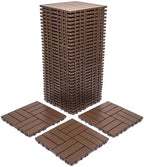 Deck Tiles, 61.60 Sq.Ft Plastic Flooring Tile by Unknown
