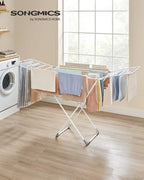 SONGMICS Clothes Drying Rack, Heavy Duty, 4 Gullwings - Image 2