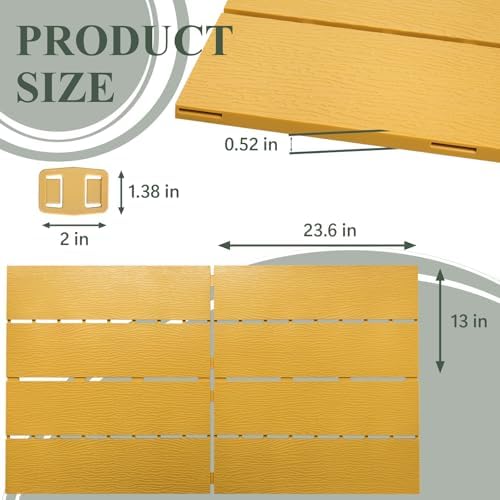 Plastic Interlocking Deck Tiles, Outdoor Patio Flooring 39 sq ft - Image 2
