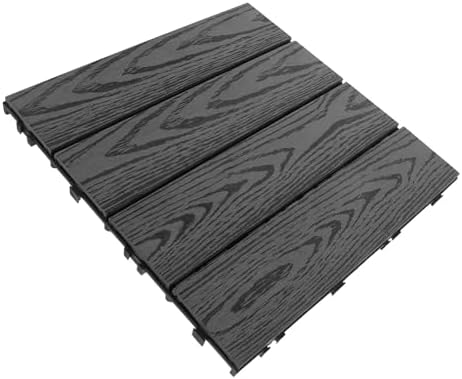 Plastic Wood Interlocking Deck Tiles by Healeved