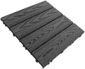 Plastic Wood Interlocking Deck Tiles by Healeved