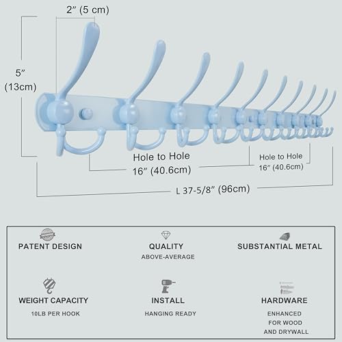 Dseap Coat Rack Wall Mount - Image 6
