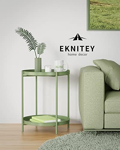 EKNITEY 2 Tier End Table - Image 6