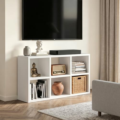 LUCKLIFE 6-Cube Storage Organizer, Modular Bookcase Shelf - Image 3
