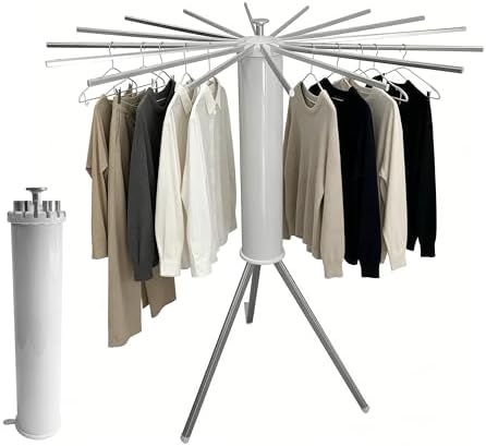 Clothes Drying Rack Foldable, Rotary Tripod Laundry Drying Rack, 16 Aluminum by Unknown