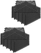 Mytee Products 24 Pack 12"x12" 1/2" Thick Non Slip Interlocking Self Drainage by MyteeProducts