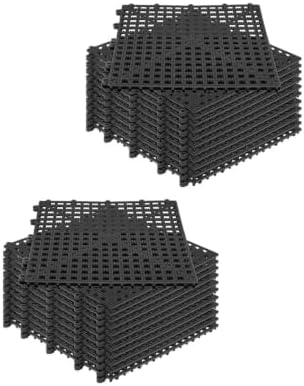 Mytee Products 24 Pack 12"x12" 1/2" Thick Non Slip Interlocking Self Drainage by MyteeProducts