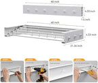 Extra Wide 40" Laundry Drying Rack, Expandable Wall Mounted Clothes Drying Rack - Image 6