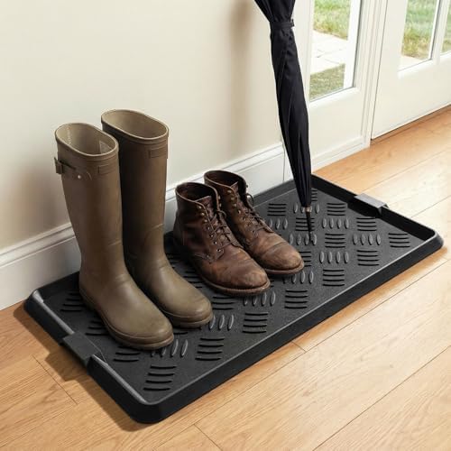 tchdio Rubber Boot Tray, Non Slip Shoe Tray by Tchdio