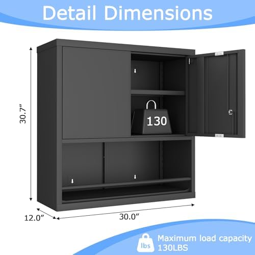 Metal Wall Cabinet, Garage Wall Cabinet - Image 3