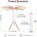 Cuteam Tripod Clothes Drying Rack, Foldable Rotary Laundry Drying Rack - Image 5