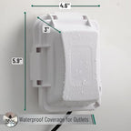 Bates Choice Weatherproof Electrical Outlet Cover, 120 Volts AC, Compatible - Image 4