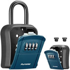 Puroma Key Lock Box Outdoor 4 Digit Code Combination Lockbox 1 Peacock Blue by Puroma