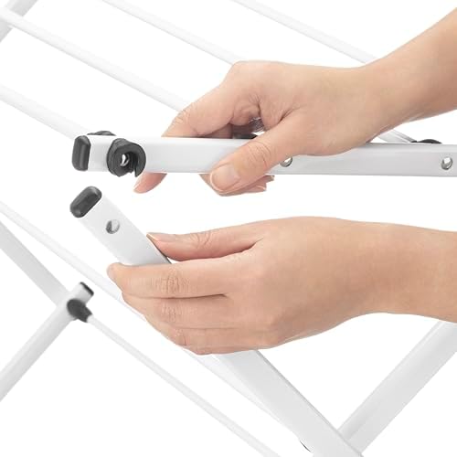 Whitmor Expandable Clothes Drying Rack: 3 Tier Laundry Drying Rack, Collapsible - Image 4