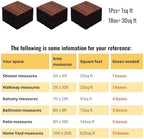 30 PCS Brown Acacia Wood Interlocking Deck Tiles - Image 3