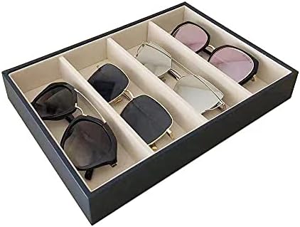 Premium Quality Sunglasses Tray Organizer Display PU Leather Exterior Soft by SVEADISPLAY