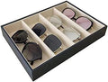 Premium Quality Sunglasses Tray Organizer Display PU Leather Exterior Soft by SVEADISPLAY