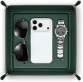 VLANDO Valet Tray, Foldable PU Leather Catchall Tray by VLANDO