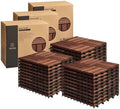 THYOI Acacia Wood Interlocking Deck Tiles, Deck Flooring Outdoor Waterproof All by THYOI