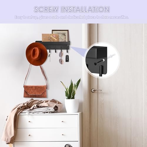 VIS'V Key Holder Wall Mount, Adhesive Key Rack - Image 3