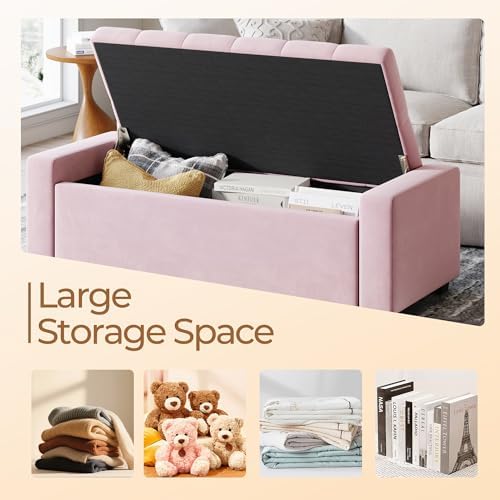 Storage Ottoman Bench, Large Entryway Ottoman - Image 3