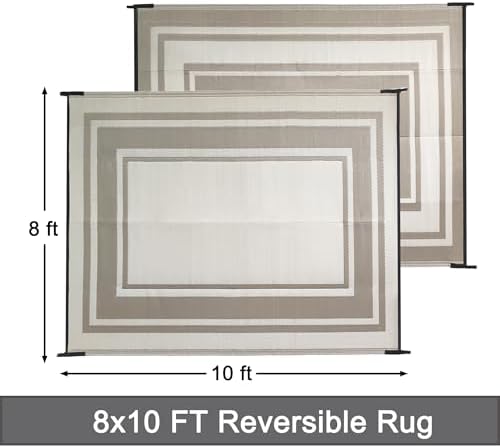 RURALITY Outdoor Rugs 8'x10' Waterproof - Image 2