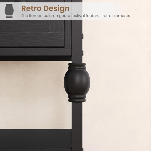 Garvee 52" Console Table with 3 Drawers, Roman Column Entryway Table, Narrow - Image 6
