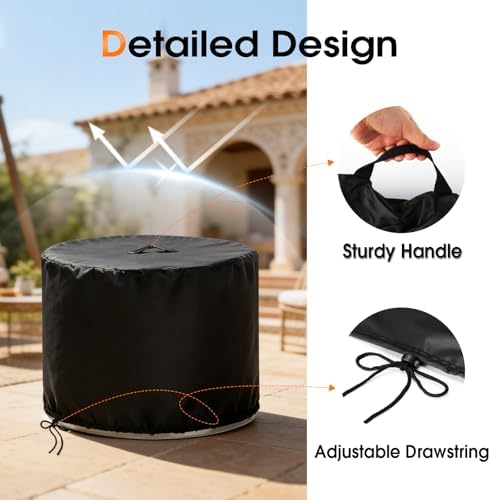 Waterproof Fire Pit Cover, fit for Solo Stove Bonfire - Image 7