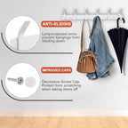 Coat Rack Wall Mounted, 6 Coat Hooks - Image 2