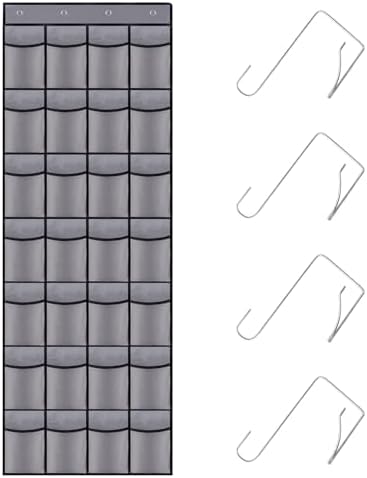 28 Mesh Pockets Hanging Over the Door Shoe Organizer by Unknown