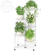 iDavosic.ly Plant Stand Indoor Outdoor, 5 Tier Iron Corner Shelf by iDavosicly