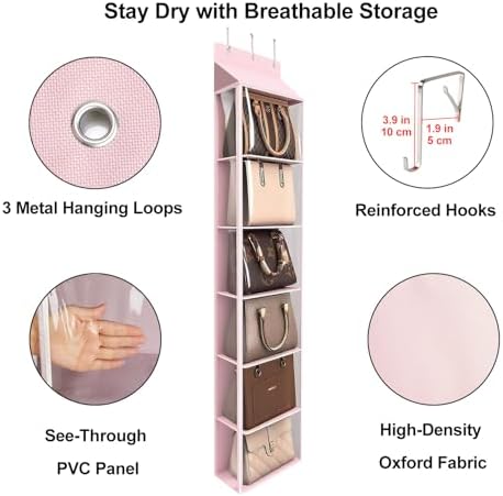 Lirex Over The Door Purse Organizer & Purse Shelf - Image 3