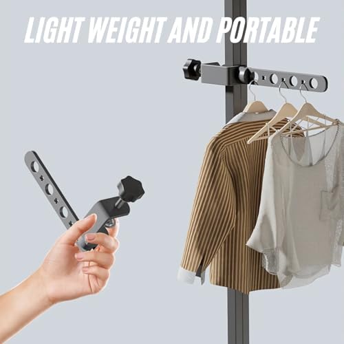 Foldable Indoor/Outdoor Swivel Folding 7-Hole Clothes Drying Rack - Image 6