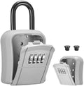 Puroma Key Lock Box Outdoor 4 Digit Code Combination Lockbox House 1 Silver by Puroma