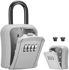 Puroma Key Lock Box Outdoor 4 Digit Code Combination Lockbox House 1 Silver by Puroma