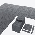 44 Interlocking Deck Tiles 12x12in +12 Edges Trim & 4 Corners by Unknown