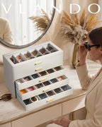 VLANDO 30-Slot Sunglasses Organizer Case - Image 2