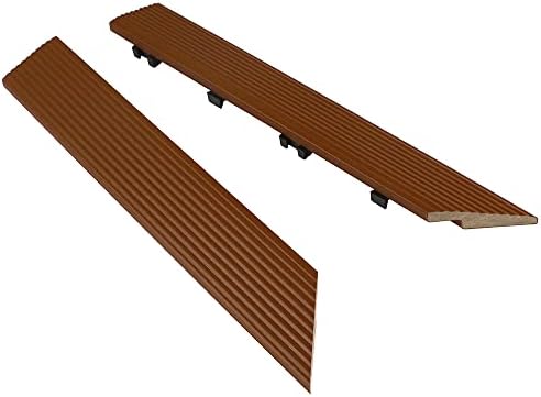 1/6 ft. x 1 ft. Quick Deck Composite Deck Tile Outside Corner Fascia in - Image 2