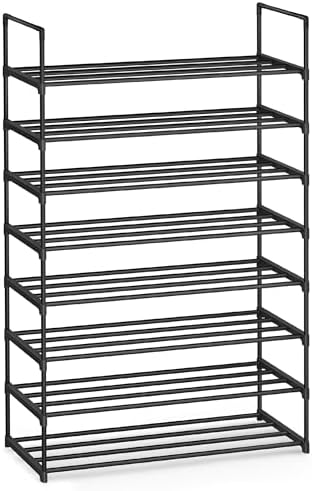 SONGMICS Shoe Rack, 8-Tier Shoe Organizer, Metal Storage Shelf by SONGMICSbySONGMICSHOME