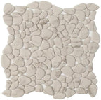 Beige Pebble Mosaic Tile, 8 Sheets by Adolif