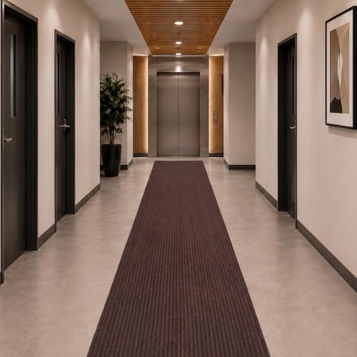 Ottomanson 3x50 Hallway Runner Rug – Non-Slip Indoor Outdoor Door Mat by Ottomanson