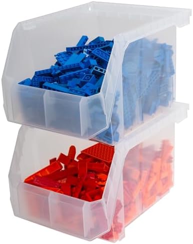 ReadySpace Medium-Tall Stackable Plastic Storage Bins - Image 6